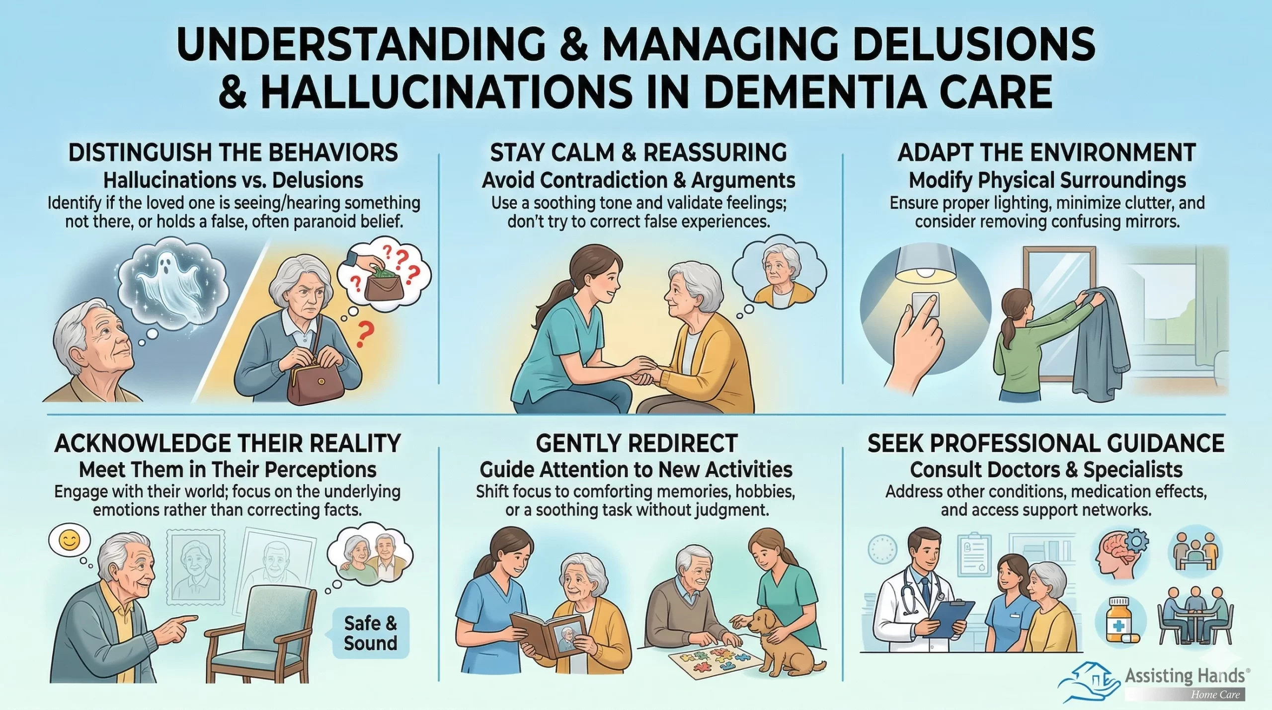 How to Address Delusions & Hallucinations in Dementia Care